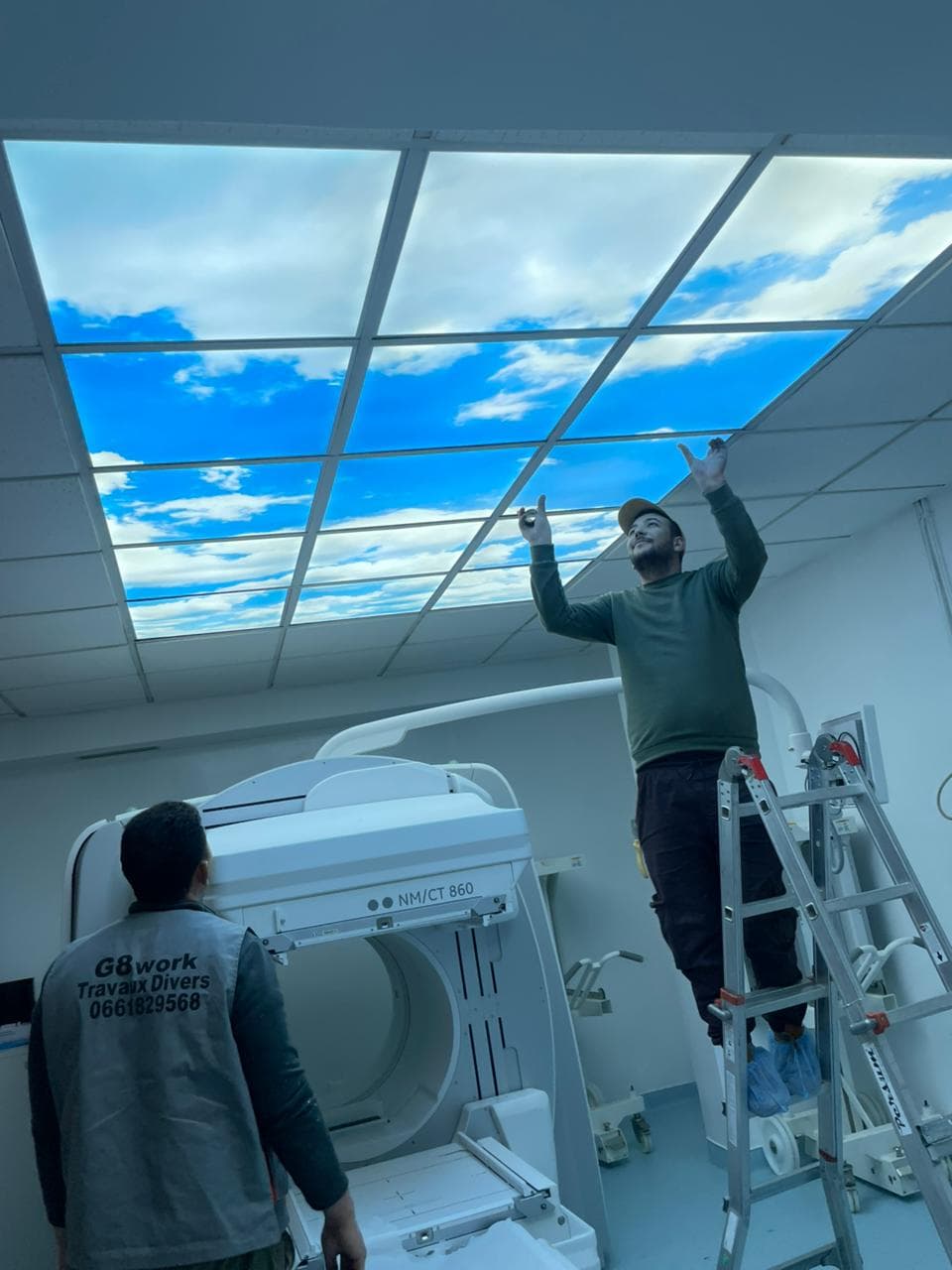 Plafond lumineux effet ciel 3